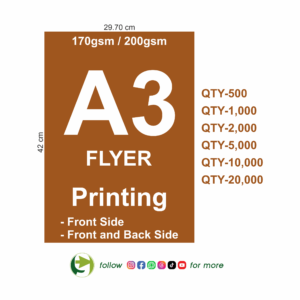 A3 Flyers (42 x 29.70cm)