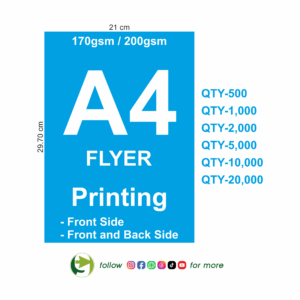 A4 Flyers (21 x 29.cm)
