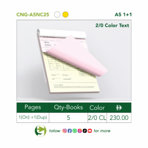 2/0 CL A5 1+1 NCR Books